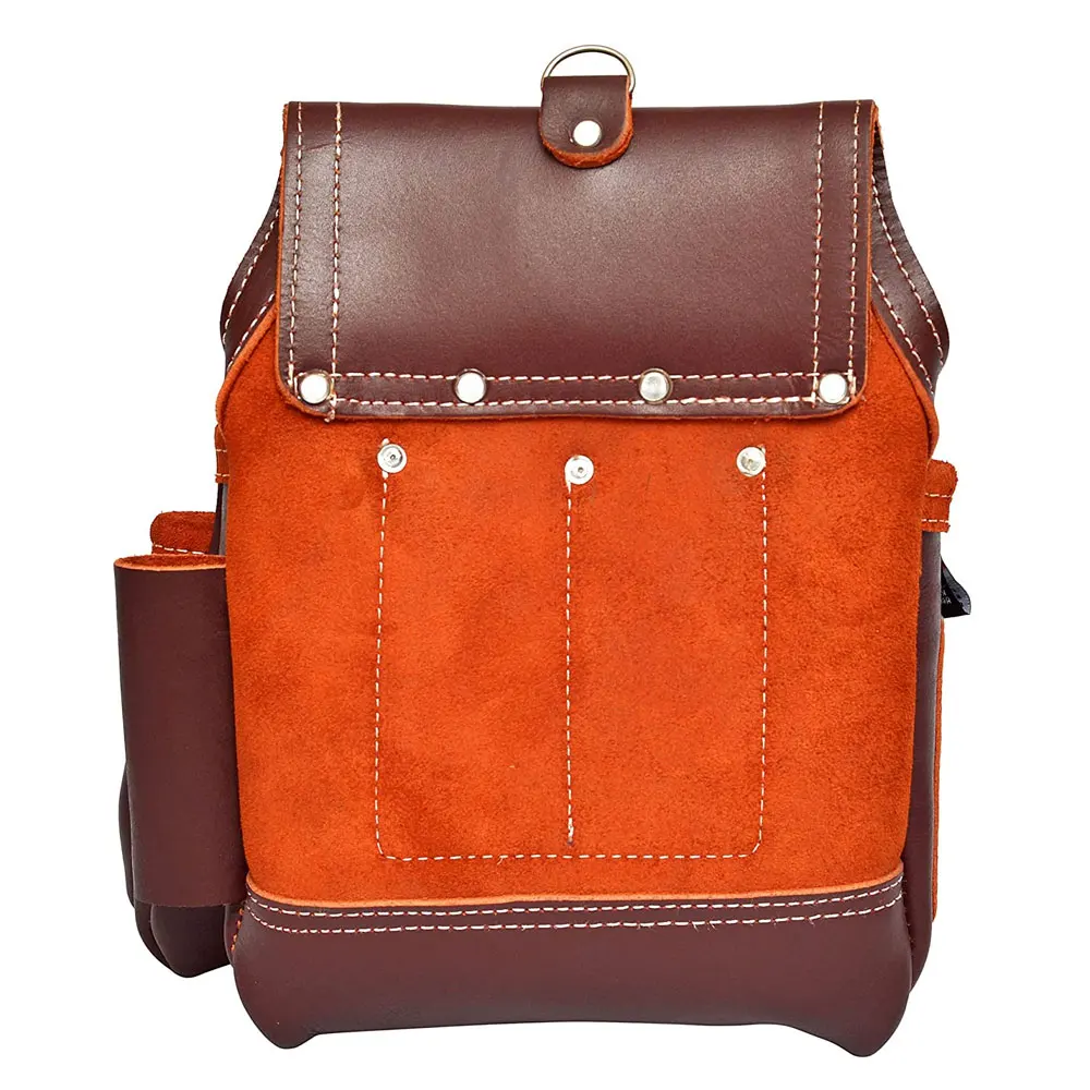 Grain Leather Tool Bag with Adjustable Waist Strap Carpenter Tool Belt Hot Selling Made Tool Bag With Adjustable