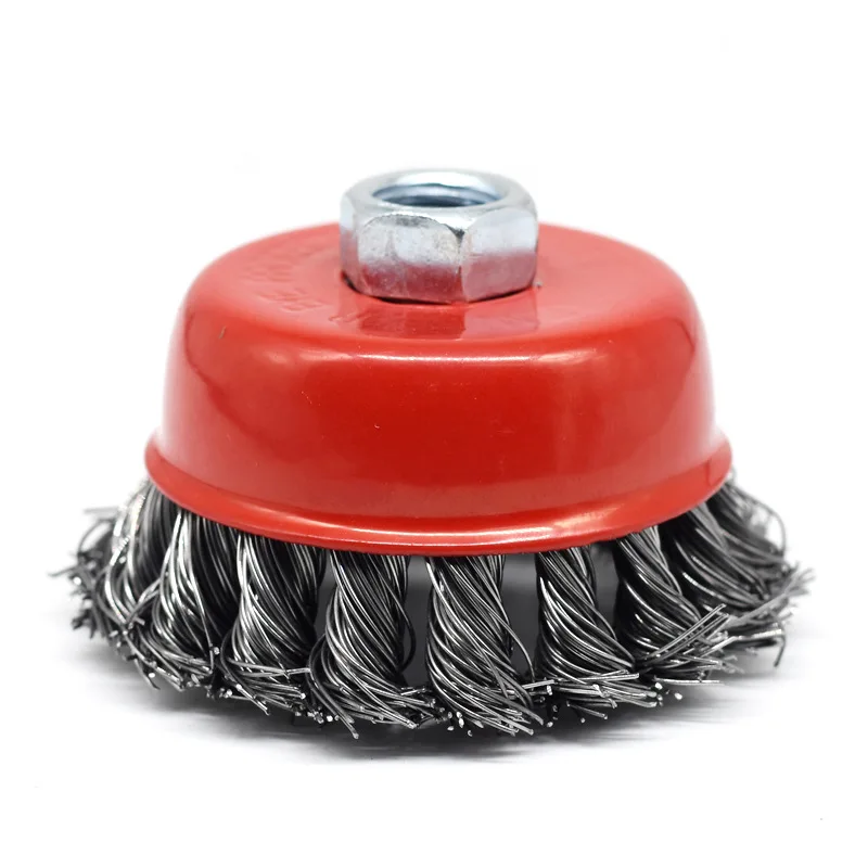 Metal surface wire brush with rust removal