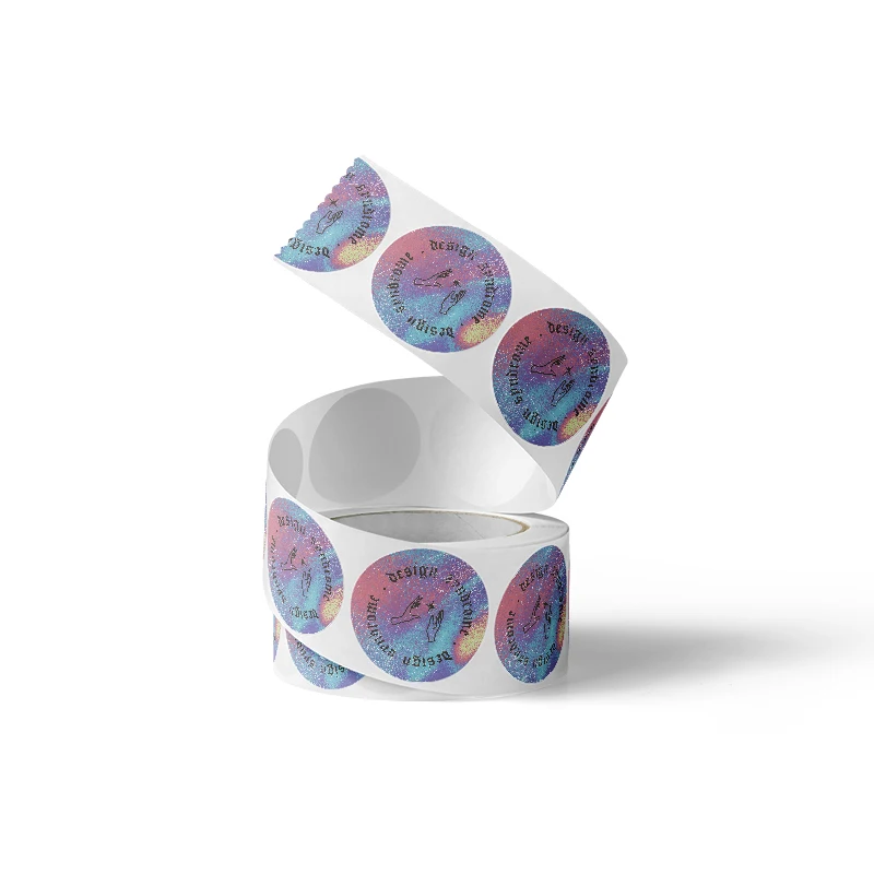 Factory Direct Sale Clear Gold Foil Transparent Logo Label Waterproof Cartoon Die Cut Sticker Labelling