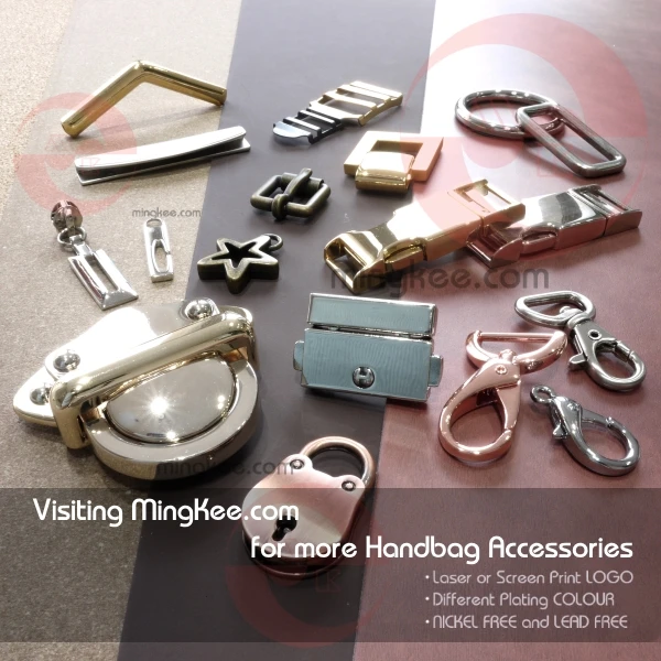 27mm 5 Colors Silver Gold Rose Gold Antique Brass Gun Metal Handbag Bag Metal Parts Accessories Clasp Snap Dog Hook