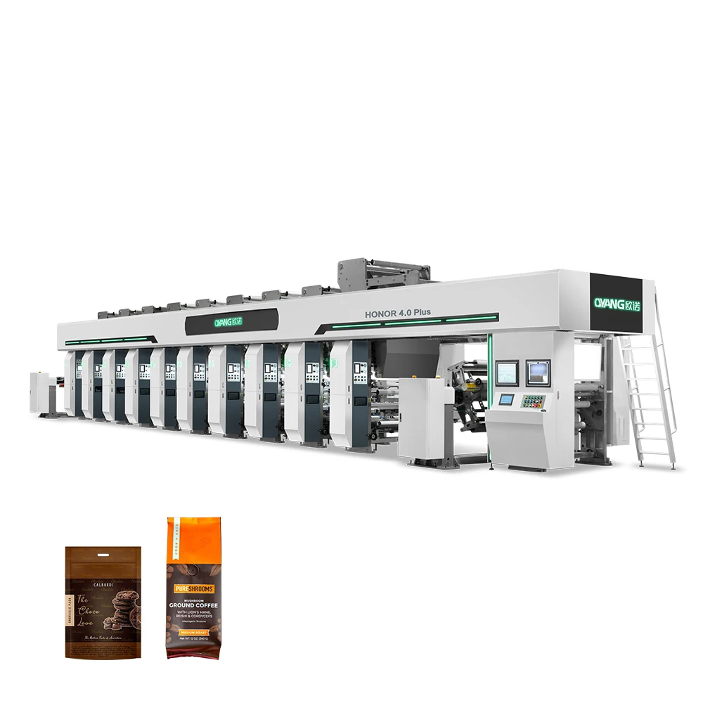 Intelligent High Speed ELS all servo control Rotogravure Printing Machine with automatic color registration