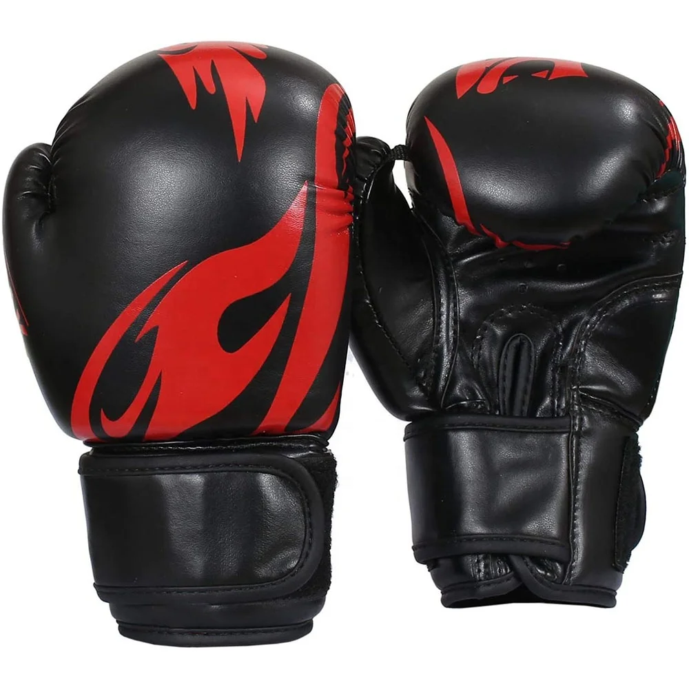 Kids Fitness Boxing Gloves for Kickboxing and Punching Bag Workouts Leather Sizes 8oz 12oz 16oz