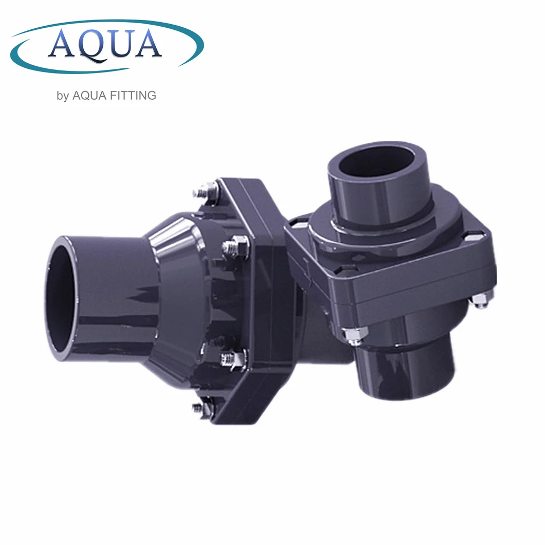 PVC Plastic UPVC Single Union Socket Wafer Check Valve Water Industrial Usage