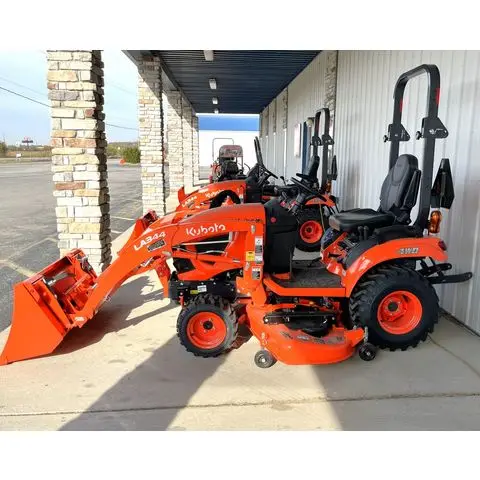 Compact Tractor With Loader And Backhoe mini tractor Kubota BX2350 With Quick Attach Loader & Pin On Bucket