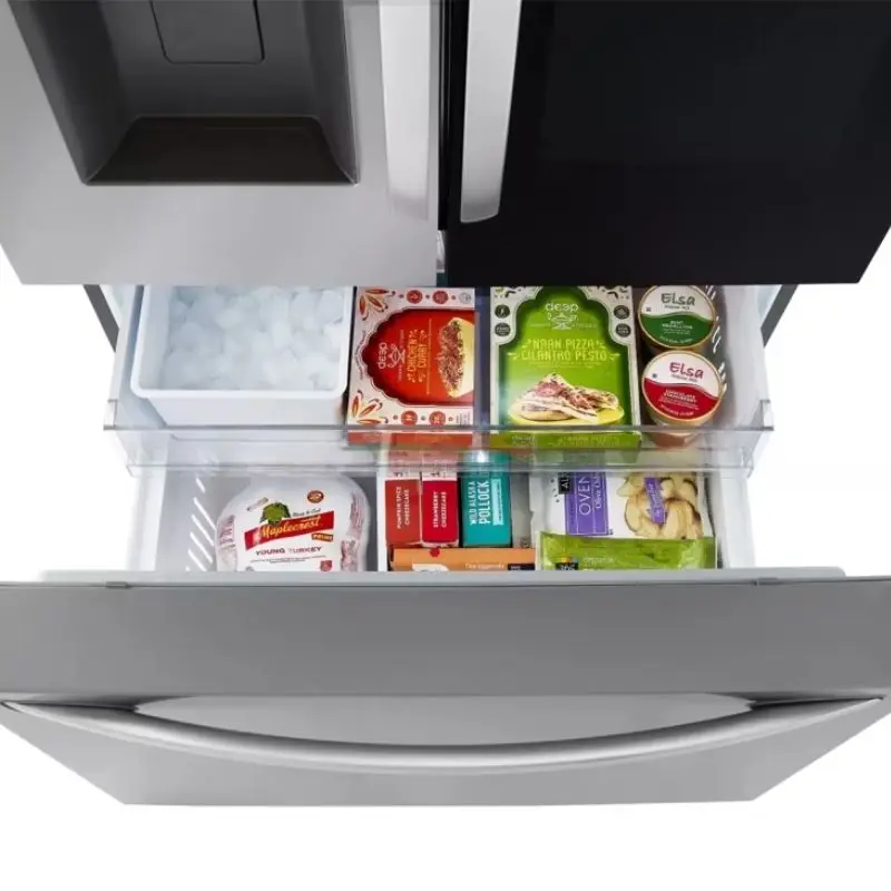 LG 26 cu. ft. Smart InstaView Counter-Depth Max French Door Refrigerator Edge-to-Edge InstaView Window Frost Free