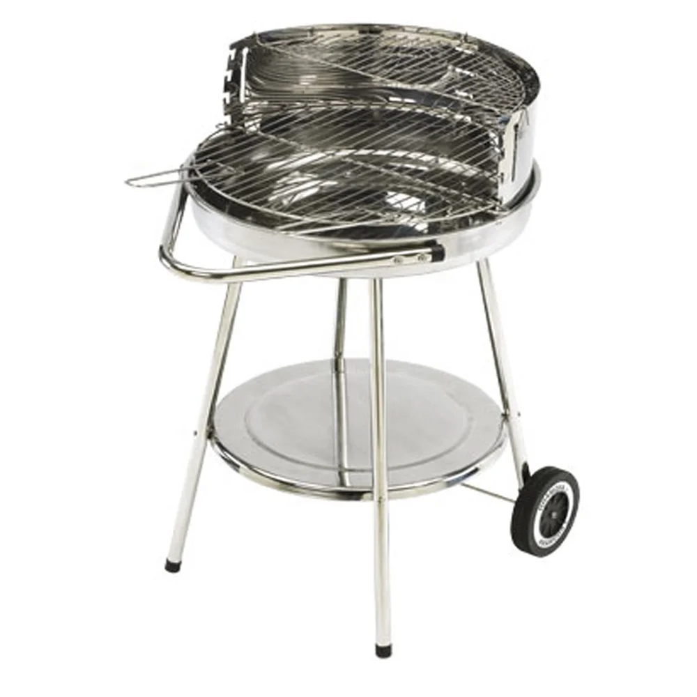 Portable Charcoal Grill Outdoor Round BBQ Griller Meat barbecue grill set Stainless Steel Cooking Grate for Picnic