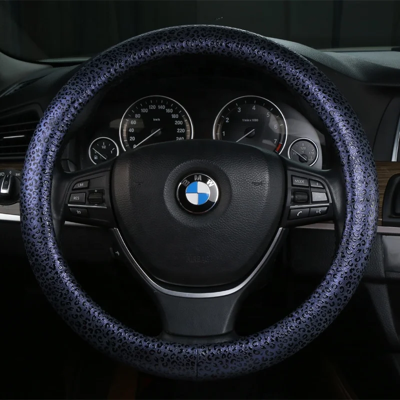Auto parts promotion All season universal sport anti-skid pu designer car steering wheel steering wheel cover