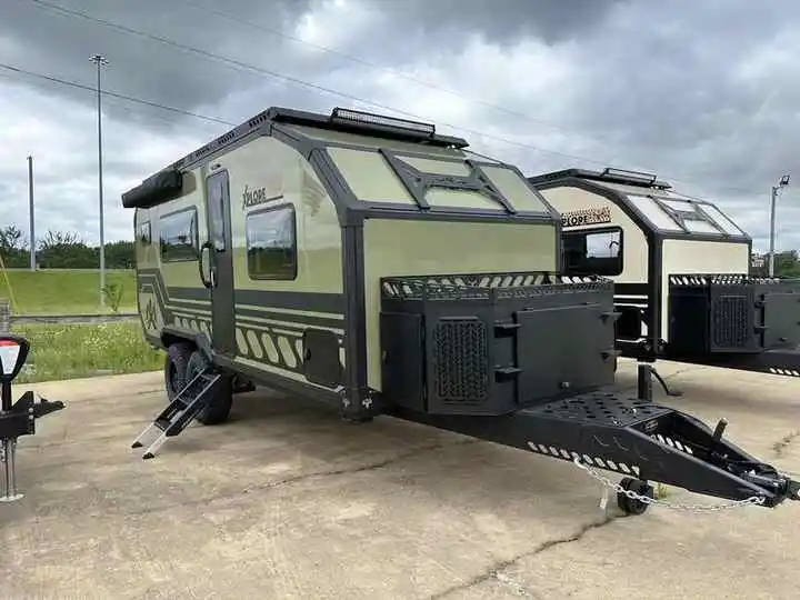 Luxury Custom otr caravan Camping off-road Travel camper trailer austria standards Fully furnished For Sale Cheap