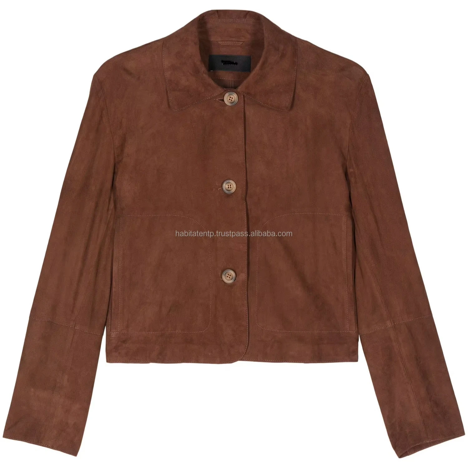 Women Genuine Leather Jackets Camel Brown Stylish OEM OD Designer Manufactures Woman Jackets