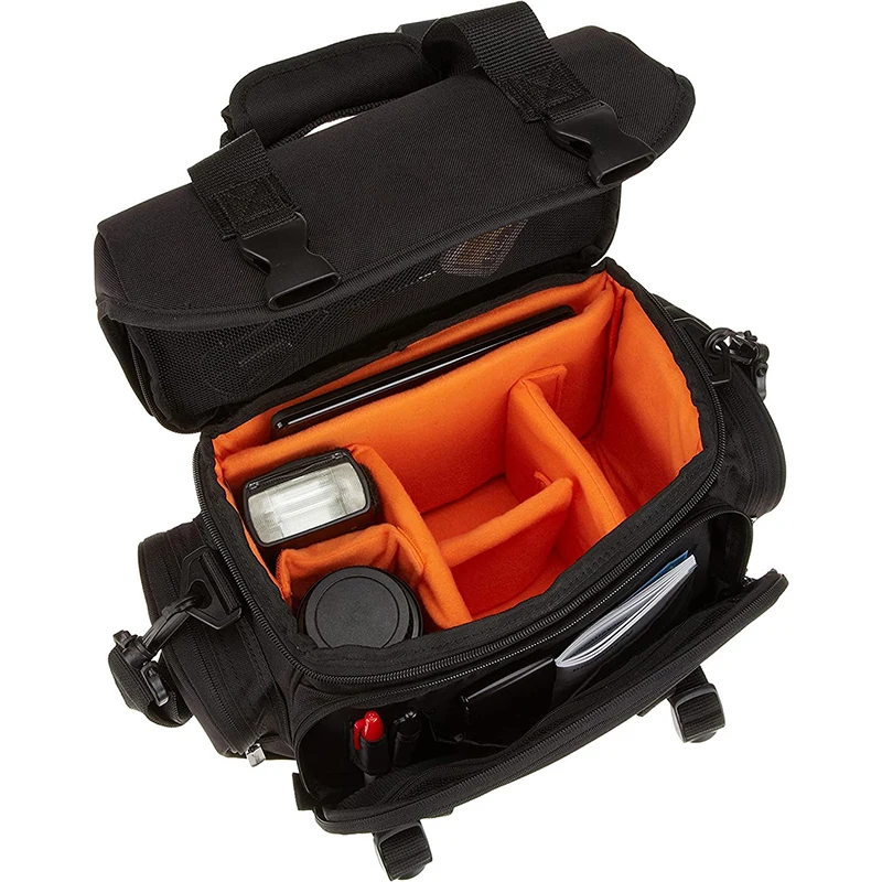 Durable Large Lightweight Waterproof Adjustable Shoulder Strap Polyester Camera Bag for Camera