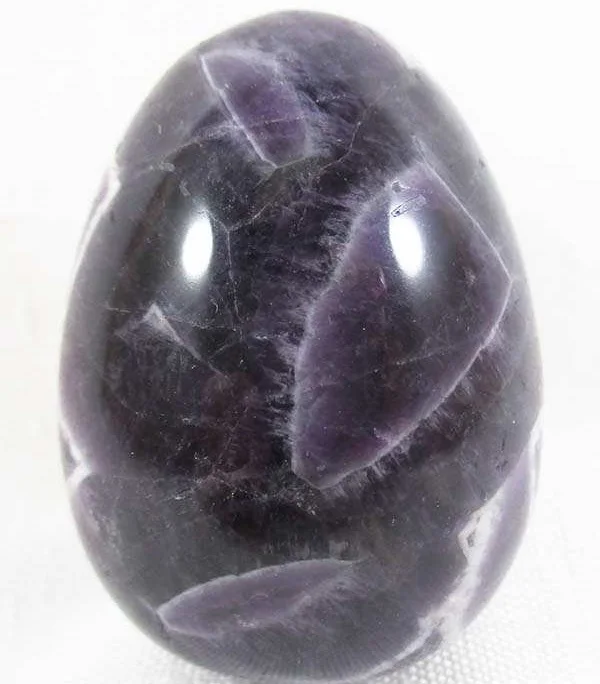 Wholesale High Quality Chevron Amethyst Egg Ball Natural Crystal Healing Gemstone Agate Metaphysical Semi-Precious Stones Sale