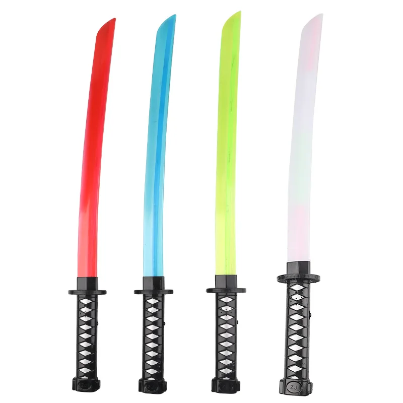 Световой меч Katana светящиеся мечи светодиодные и музыкальные игрушки для детей светящийся игрушечный в темноте