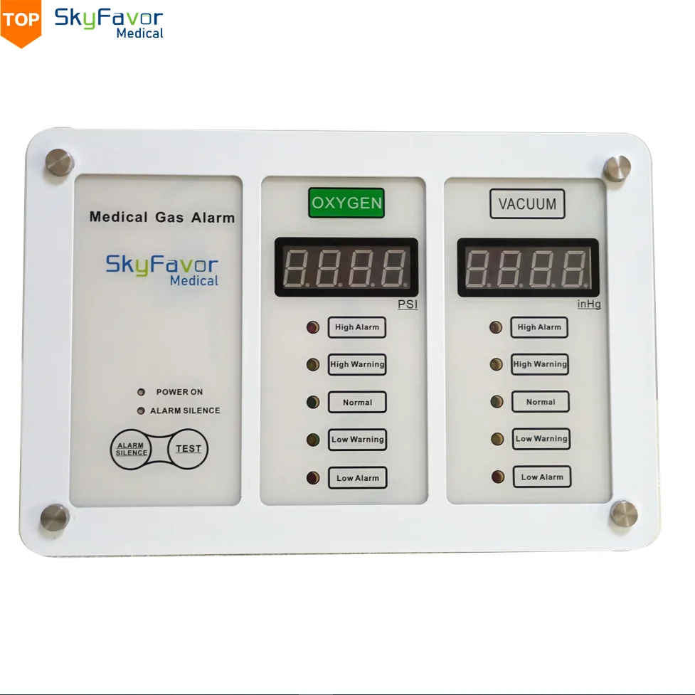 Hospital Gas area Alarm System Pipeline for Air, Oxygen, VAC Medical area Alarm unit