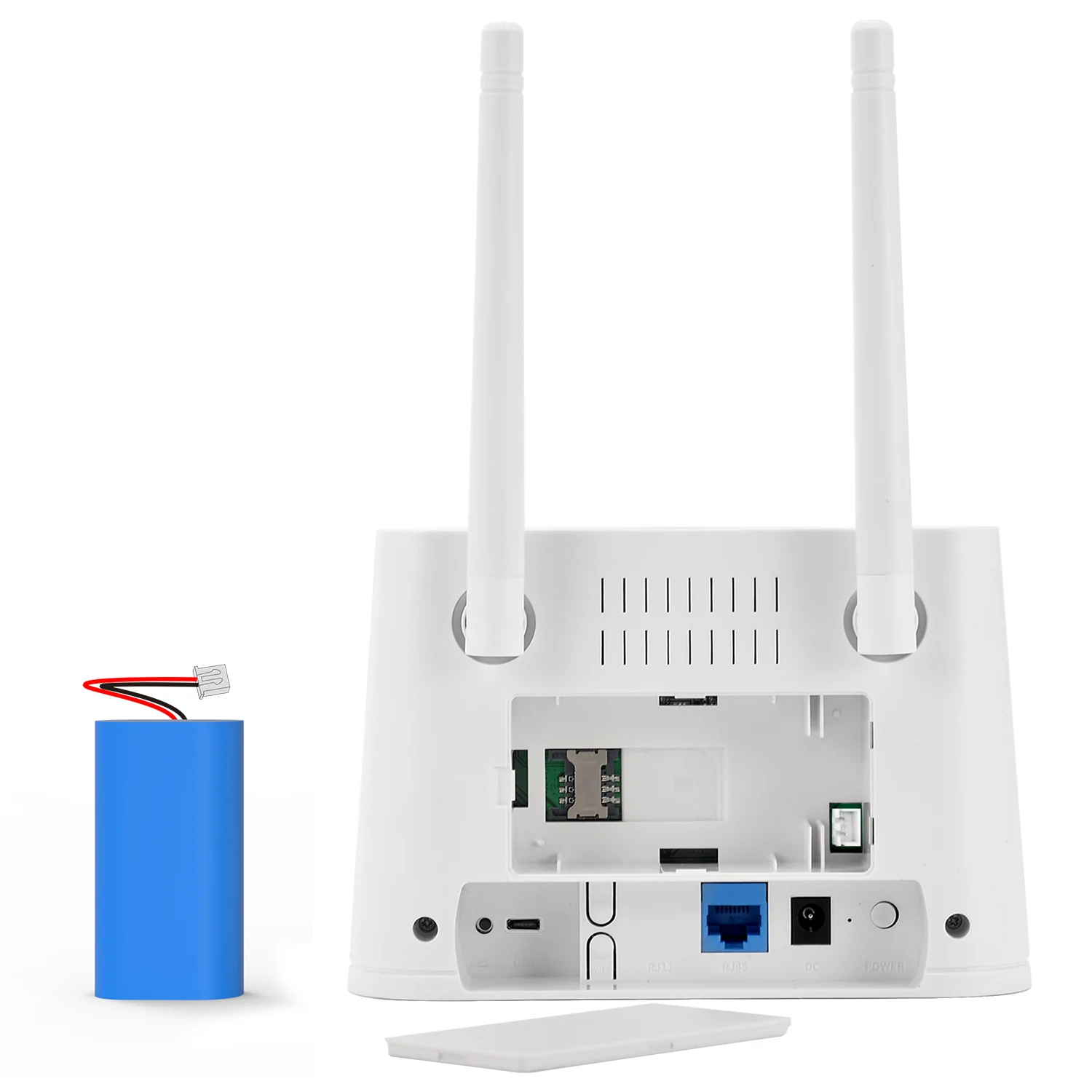 Wi-Fi модем T-elek R102 300 Мбит/с 4G LTE CPE 2 с аккумулятором 5000 мАч слот для Sim-карт большой диапазон домашнего использования