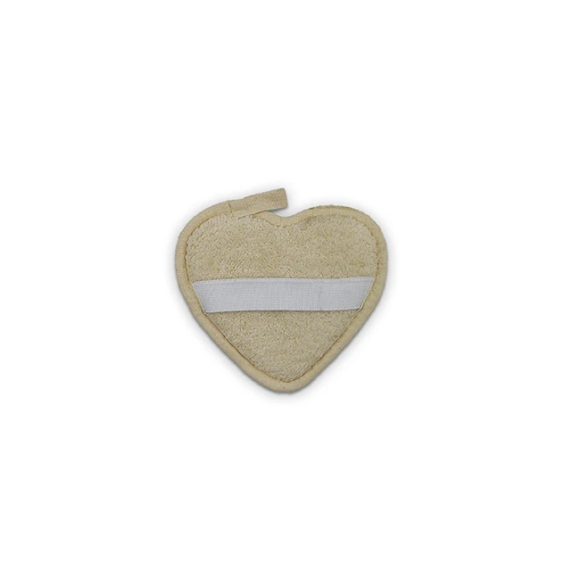 Handmade 100% Sisal Cotton Loofah Heart Scrubber Fast Delivery Eco-Certified Bath Sponge for Body & Face Care Made in Turkey