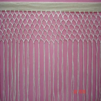 4.5cm Hot Sale Long Cotton Tassel Fringe DIY Curtain Carpet Knotted Tassel Fringe Trim