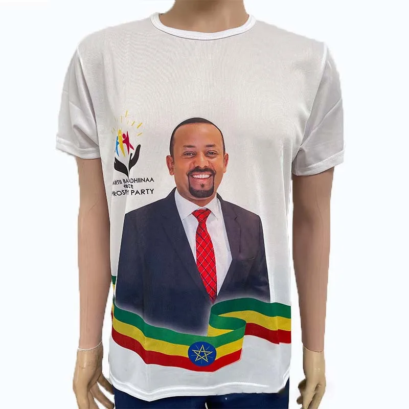 Custom Cheap Promotional 120gsm White 120 gsm 100% polyester Election T Shirt for Campaign