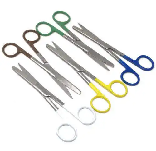 Fomon Nasal Stainless Steel Super Cut Black Handle Scissors/Rhinoplasty/Plastic Surgery Scissors