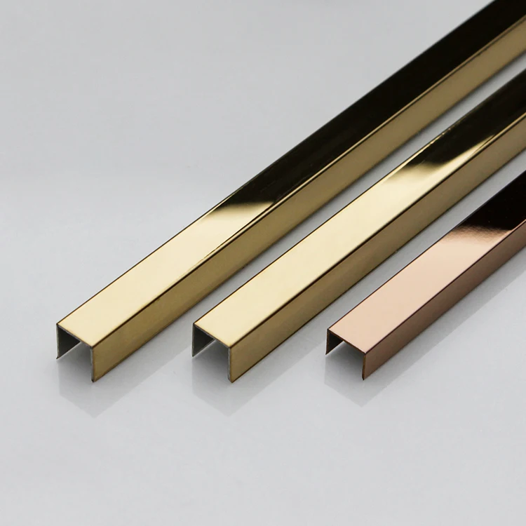 China Supplier Stainless Steel U Channel Decorative Metal Trim for Interior Design