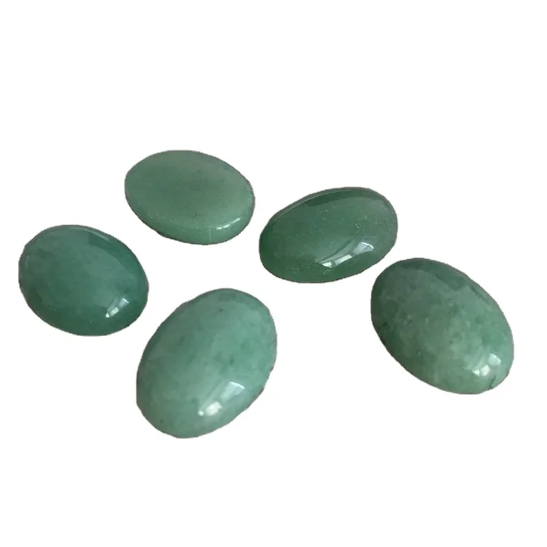10x12mm Natural Green Aventurine Gemstone Oval Cabochon Gemstone Wholesale Price Natural AAA Top Quality Stone Aventurine Stone