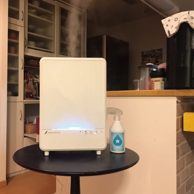 innter tank Stationary type mini ultrasonic hocl machine Japan design HOCl water fogger for residence and humidifier diffuser