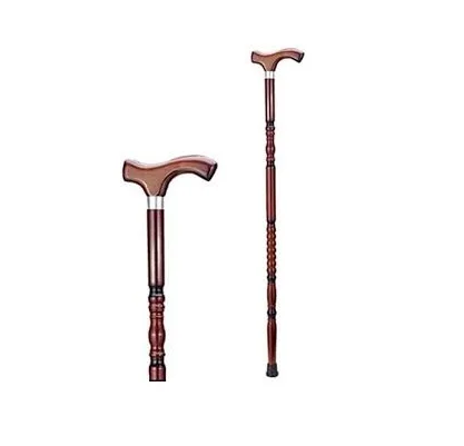 100% Real Wood Walking Stick Brown Wooden Woman Customization Wooden Walking Sticks Use and Sale