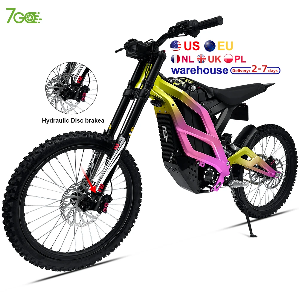 72v 35ah electric enduro motorcycle full suspension electric  e dirt bike 79bike off road 8000w edirt bike