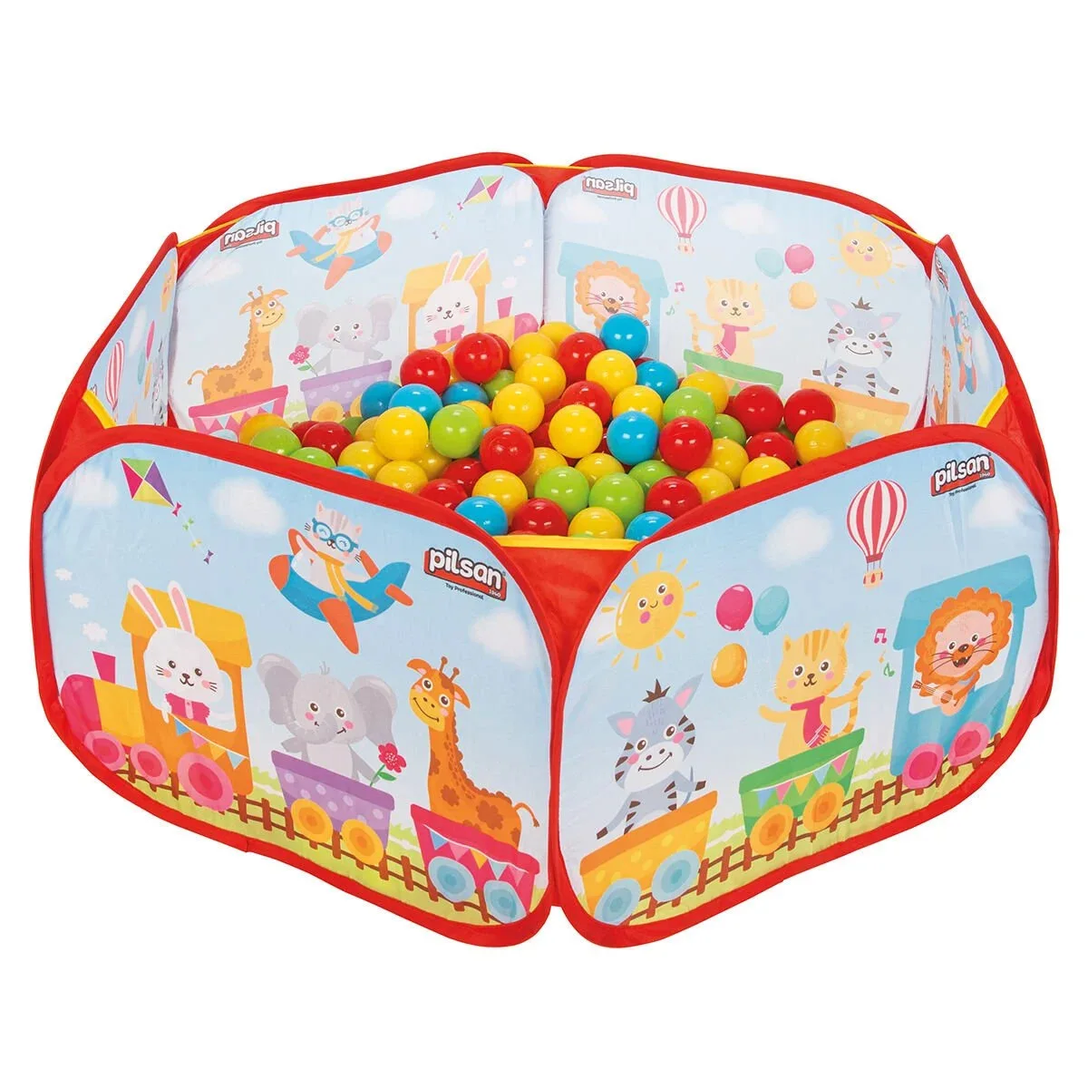Foldable Ball Pit 200 pcs 6 cm Ball Game And Fun Toys in a Bag Ocean Ball Pit Indoor and Outdoor Play Plastic Various Colours