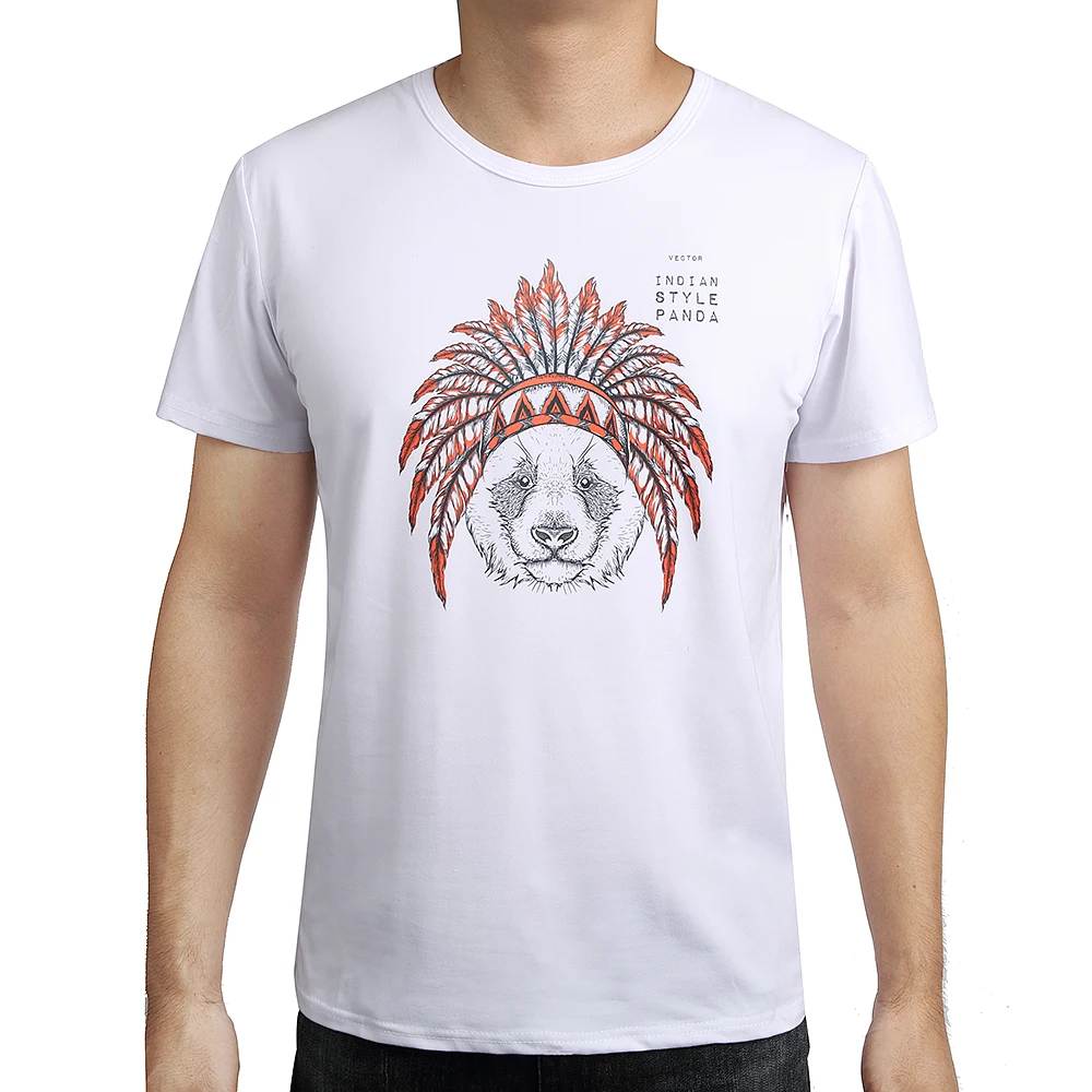 Sublimation blank China factory Custom Printing Crew neck White Casual 100%Cotton T-Shirt Cotton S