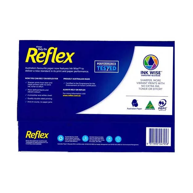 Top quality Reflex Ultra White A4 Copy Paper 80gsm Box 5 Reams Where to Buy Quality A4 copy paper Available..
