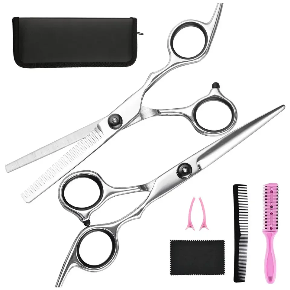 2023 New Design Barber Kits Complete Saloon Use Barber Thinner Hair Cutting Scissors For Adults Whole Sale Price