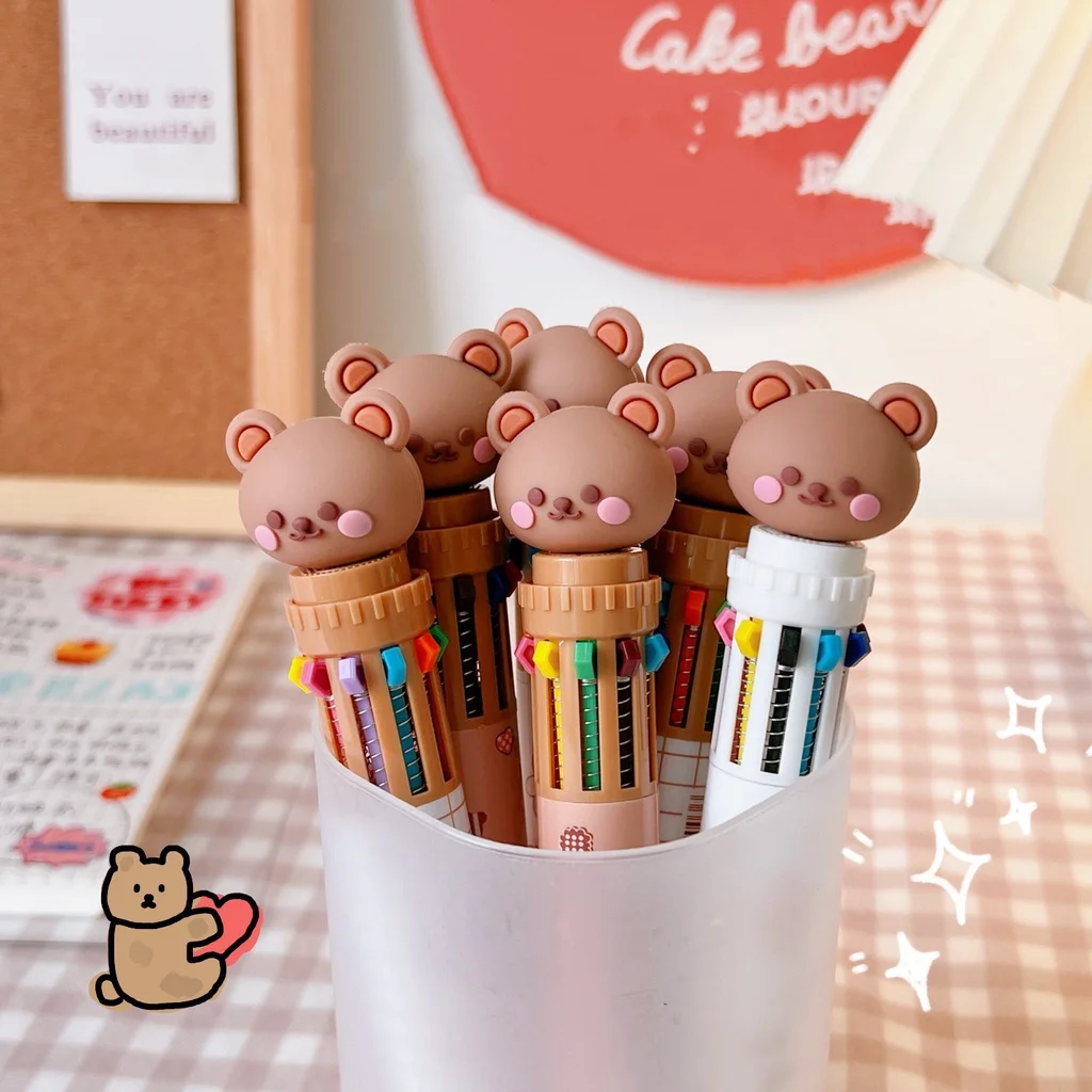 Japanese high-quality cute quick-drying 0.5mm multi-color press gel pen