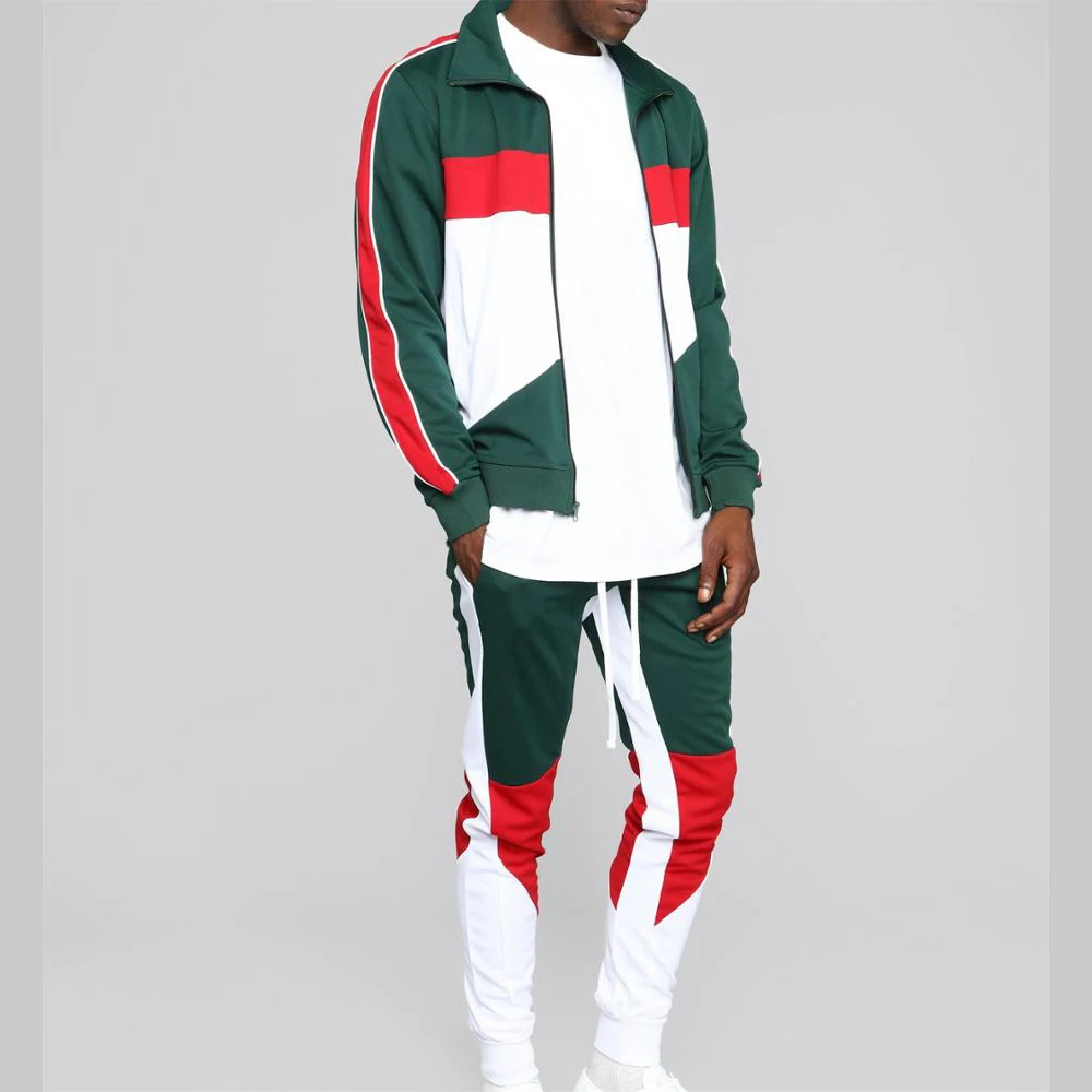 design your own tracksuit best quality full sets customize fabric and logo design with pattern solid colors clothing