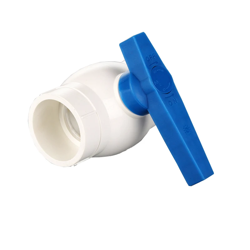 new handle plastic ball valve ANSI socket BS thread upvc ball valve custom handle color ball valve for India Pakistan Market