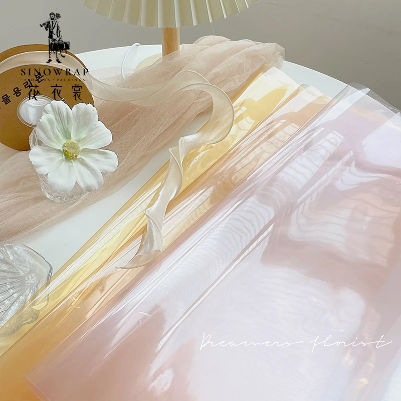 Sinowrap Waterproof Colored Cellophane Paper Plastic Good Quality Fresh Flower Wrapping Paper