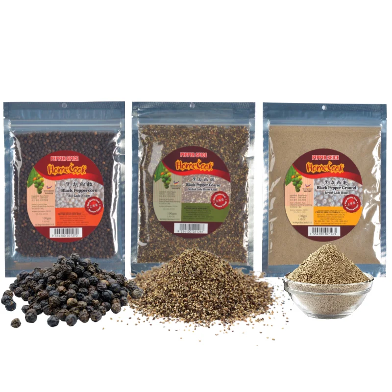 Sarawak Malaysia Premium Grade 100% Dried Clean Black Pepper Corn Low MOQ Europe Standard For Meat Marinade Seasonings Condiment