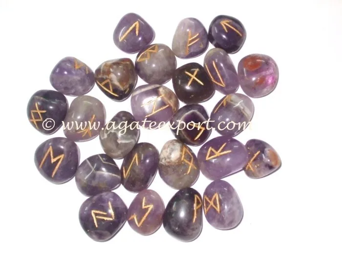 Best Quality Rose Quartz Stone Rune Set Wholesale Rune Set Good Quality Rune Set Buy From Agate