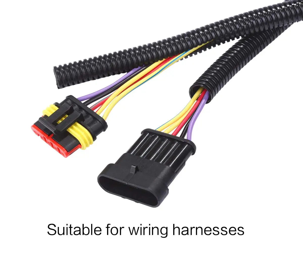 Flexible Insulation plastic tube  car protection Industrial electrical  wire conduit PE/PP/PA plastic corrugated hose pe pipe