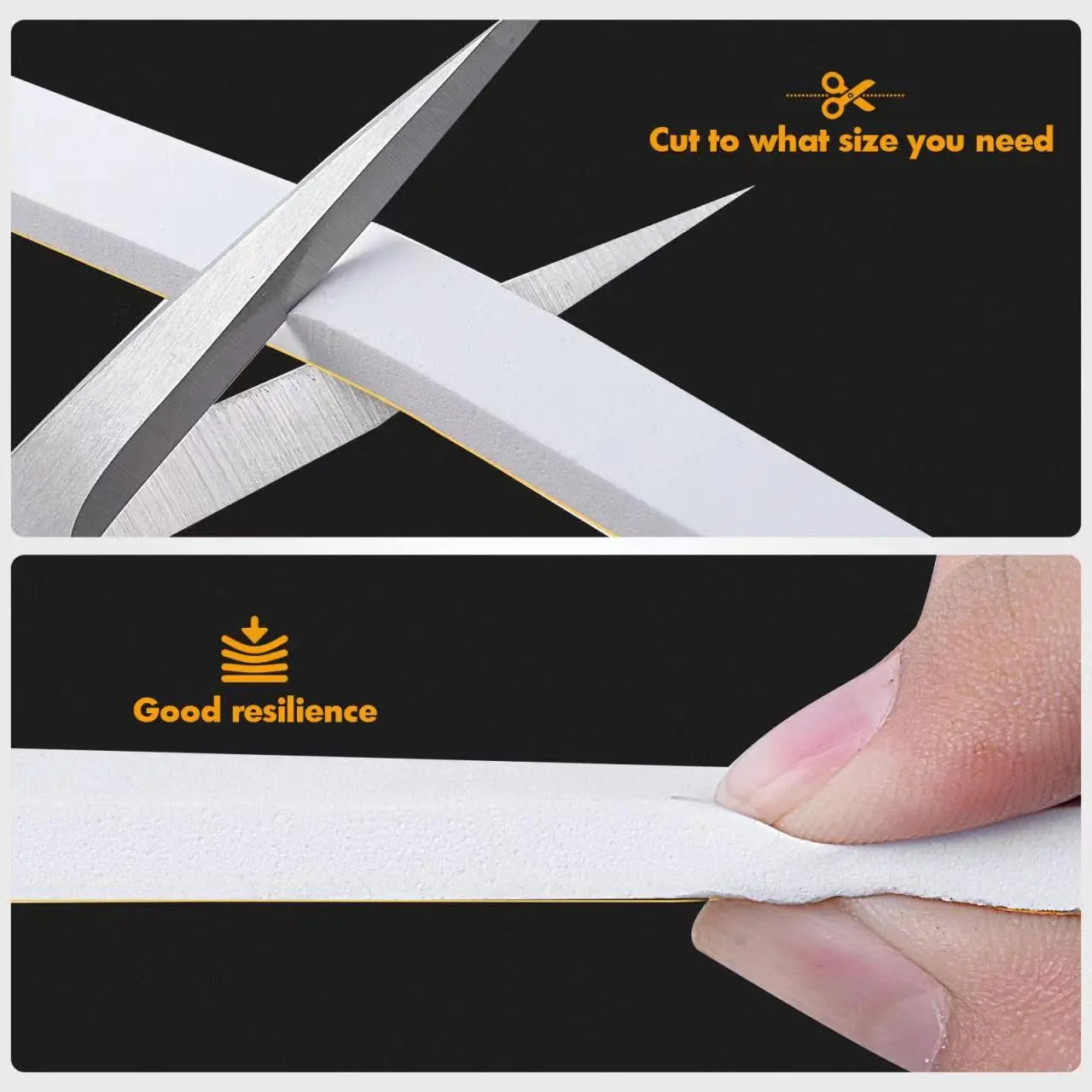 Double Sided Foam Mounting Tape Polyethylene Acrylic Adhesive Pe Foam Structural Glazing Tape For Weather Stripping Door Seal