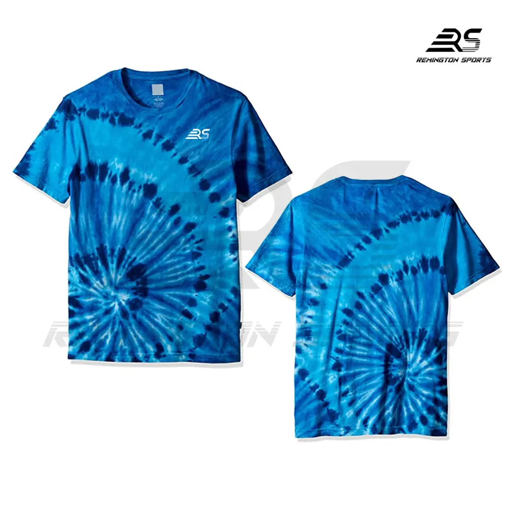 New Style Cotton Fabric Tie Dye T-shirts O- Neck Full Printed T Shirts Wholesale Best Price Tie Dye T-shirts