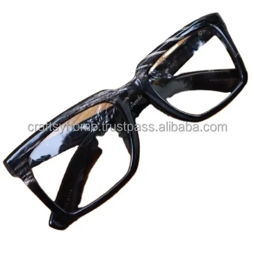 Indian handicraft Water buffalo horn eye wear frames made of horn plates in natural colors horn optical Frame plats for hot sale