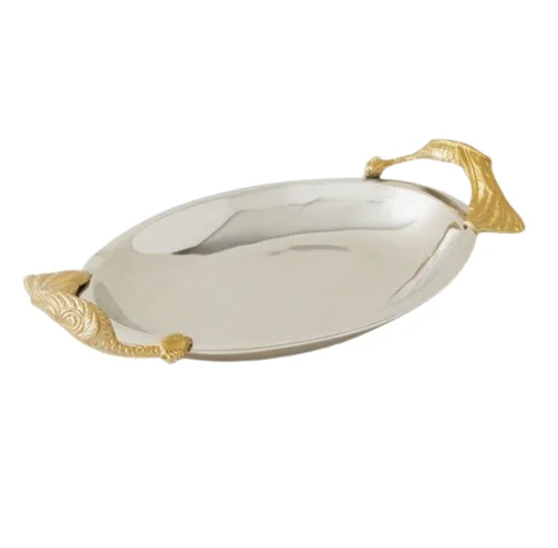 Luxurious Elegant Newest Design Metal New Style Aluminum Decorative Tray For Home & Showroom Usage