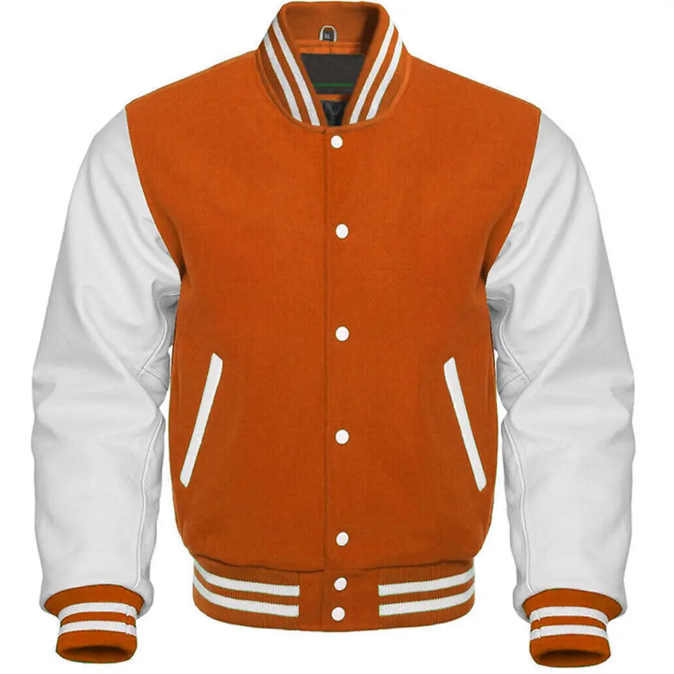 Custom Logo American Men Bomber Letter Man Jackets College Vintage Varsity Baseball Jacket