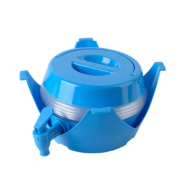 Camping Drinking New Dispenser Carry Big Round Plastic School Children Portable Outdoor Bottle Collapsible Water Container