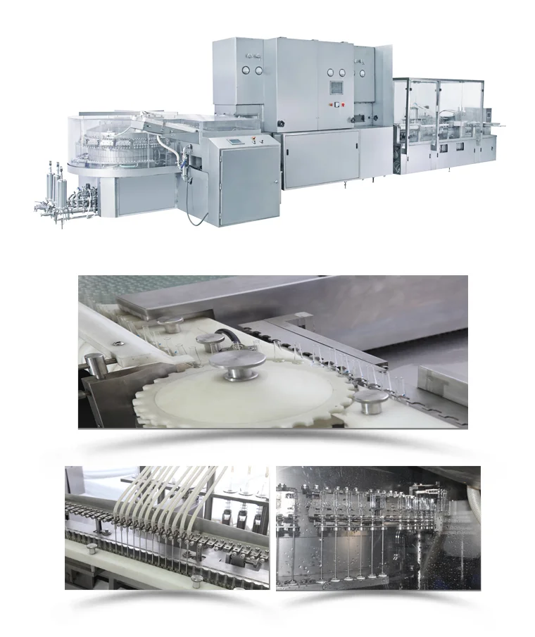 Automatic glass ampoule forming filling sealing machine