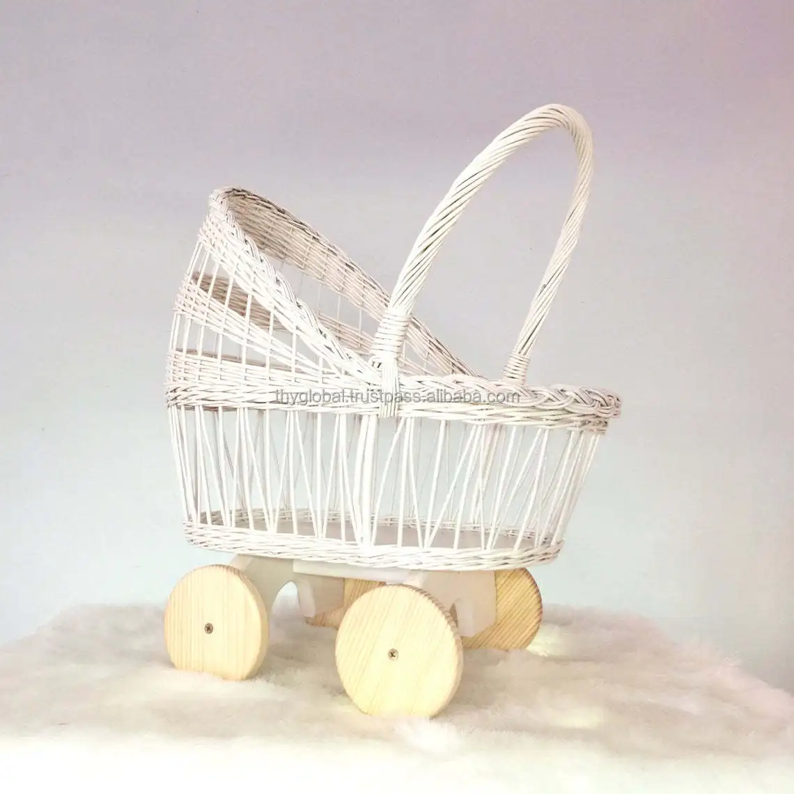 Rattan doll for kid toys small baby stroller hot sell made by rattan 100% natural
