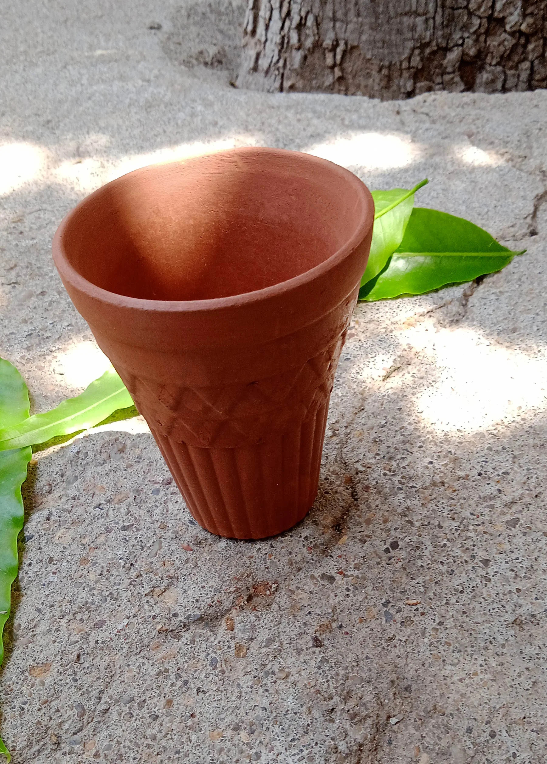 New Traditional Handmade Clay terracotta conical eco friendly Tea Cups for tea coffee lassi kulfi dessert kullad kullar 110 ml