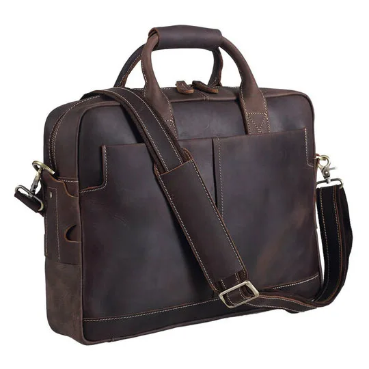 Leather Laptop Bags PU Leather Handbags Waterproof Briefcase Bag Office Bag For Men And Women
