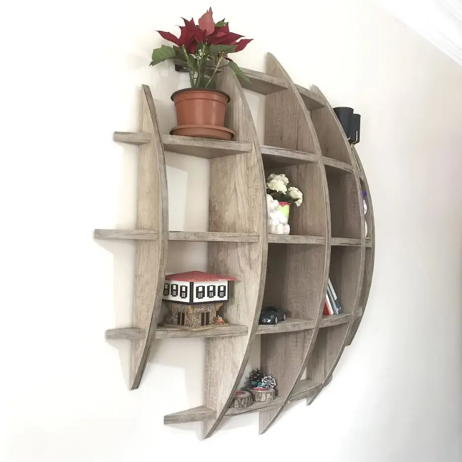 Classy wooden shelf wall mounted storage shelves for home hotels living room kitchen bathroom home decor accessories hot selling