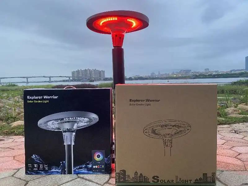 led solar lights + RBG solar led Garden Light with intelligent light control +Remote control + music rhythm